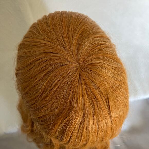 Honey Ginger Blonde Orange Long Curly Cosplay Costume Wig - Picture 4 of 8